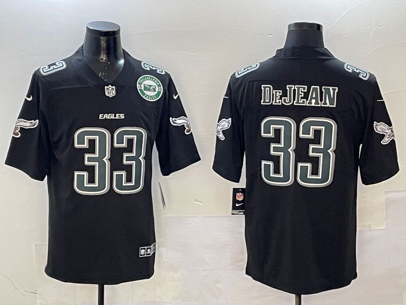 Men Philadelphia Eagles #33 DeJean Black Fashion 2025 Nike Limited NFL Jersey style 5->philadelphia eagles->NFL Jersey